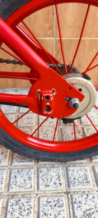 Bicicleta infantil roja 16 pulgadas