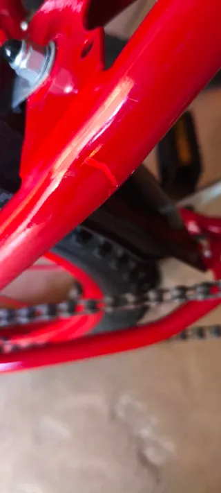 Bicicleta infantil roja 16 pulgadas