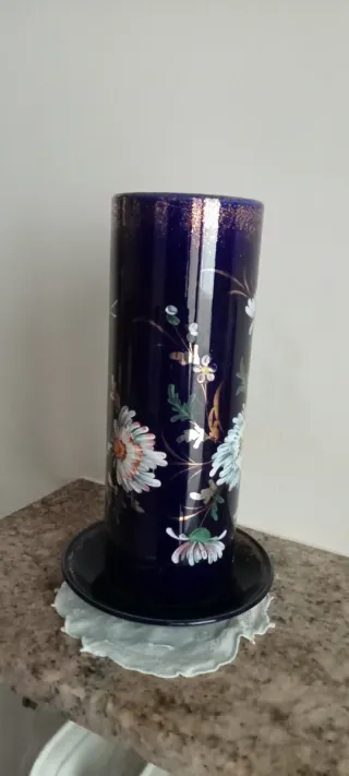 Portafiori vintage anni '20 con piattino