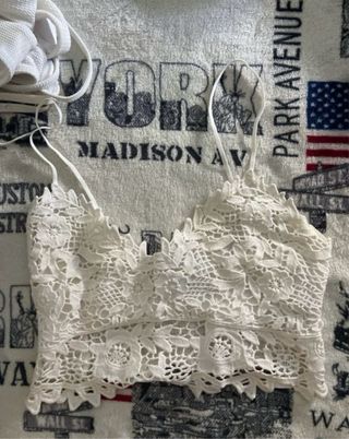 Top encaje blanco