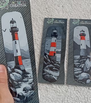 Set 3 Marcapáginas 3D "Pharus Escarlata"