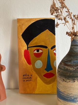 Quadretto arte caos e pace