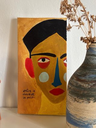 Quadretto arte caos e pace