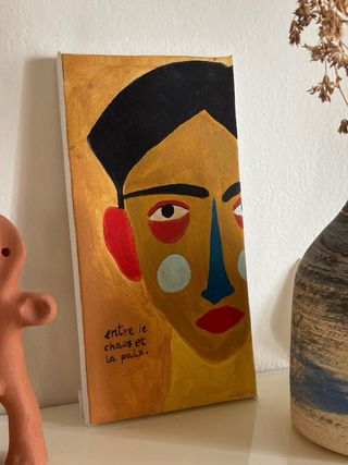 Quadretto arte caos e pace