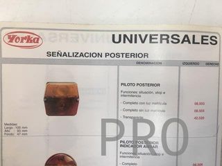 Tulipa piloto trasero carro universal nuevo