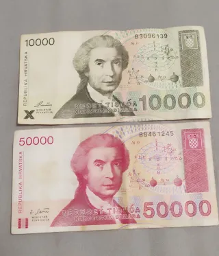 Lote 5 billetes antiguos Europa del Este