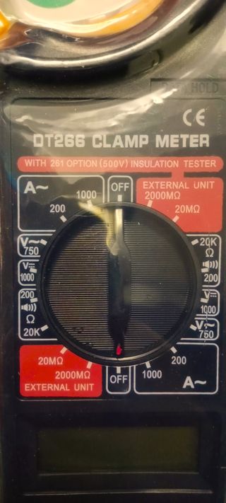 Amperímetro multímetro digital Pinça amperimétrica