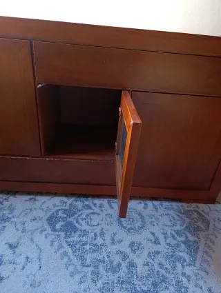 Aparador Teka Madera con Cristal