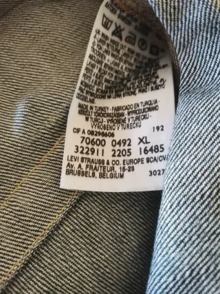 Cazadora Levi's Vintage Años 90 Cremallera