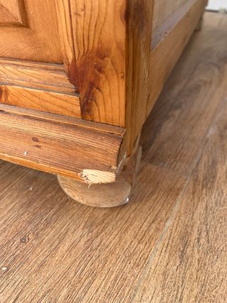 Cómoda de madera 3 cajones