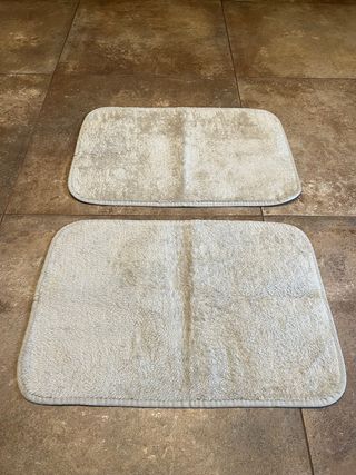 Coppia Tappeti Bagno Beige