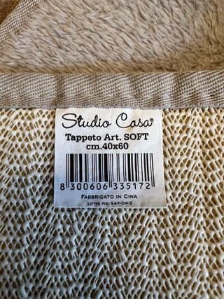 Coppia Tappeti Bagno Beige