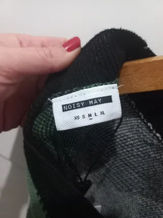 Chaqueta fina cuadros cropped