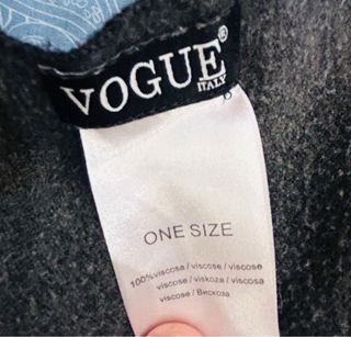 Sciarpa Vogue Italy Marrone e Azzurro