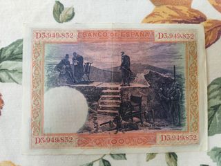 100 Pesetas 1925 Banco de España Serie D3