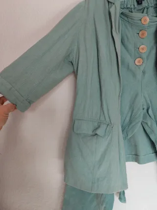 Traje chaqueta y pantalón azul