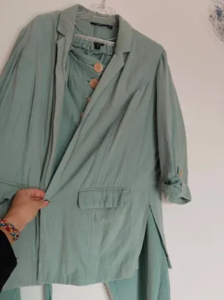 Traje chaqueta y pantalón azul