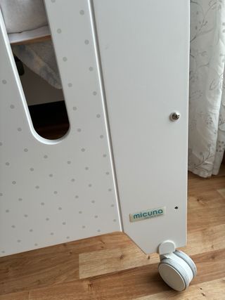 Cuna colecho blanca + colchón