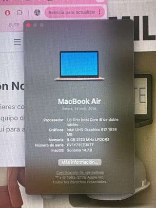MacBook Air 13 2018 i5 1.6GHz