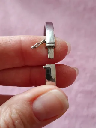 Brazalete y anillo plata con pedrería