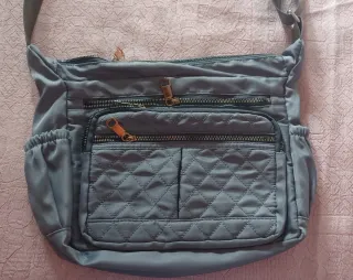 Bolso bandolera gris