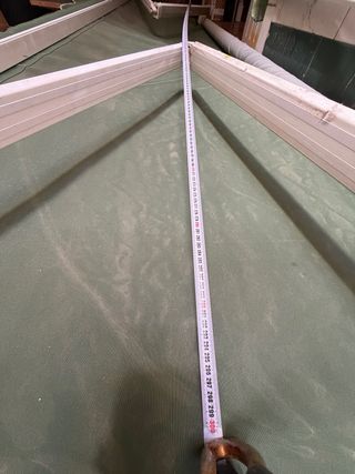 Toldo Terraza Verde y Blanco