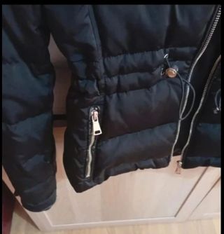 Abrigo Zara Mujer Talla S Negro