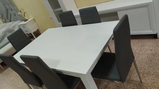 MUEBLE COMEDOR 287 +Mesa Extensible + 6 Sillas,NUE