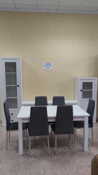 MUEBLE COMEDOR 287 +Mesa Extensible + 6 Sillas,NUE