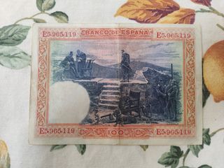 100 Pesetas 1925 Serie E5 El Banco de España
