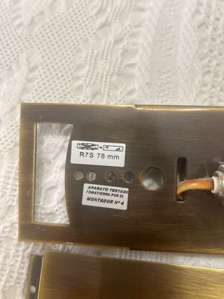 Aplique de pared latón