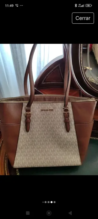 Bolso Michael Kors Beige y Marrón