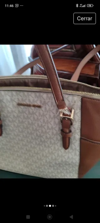 Bolso Michael Kors Beige y Marrón