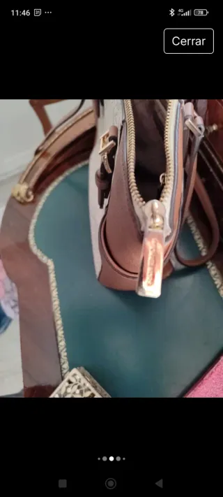 Bolso Michael Kors Beige y Marrón