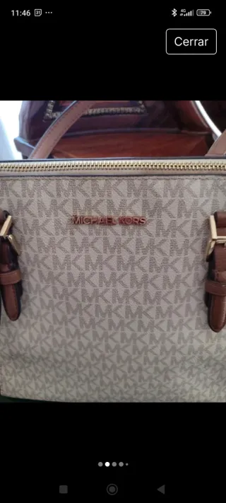 Bolso Michael Kors Beige y Marrón