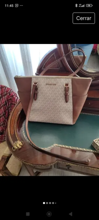 Bolso Michael Kors Beige y Marrón