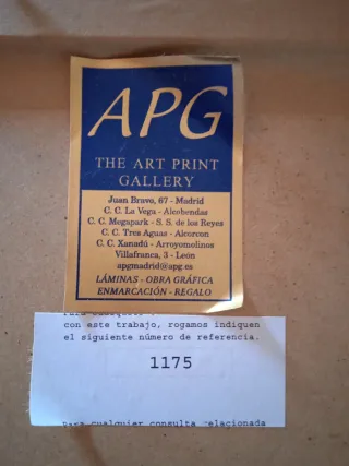 Cuadro Calle Lluviosa con marco