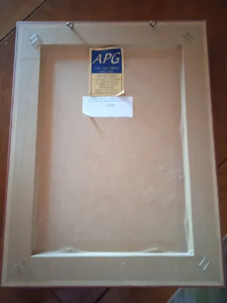 Cuadro Calle Lluviosa con marco