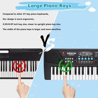 Teclado Piano Infantil con Micrófono