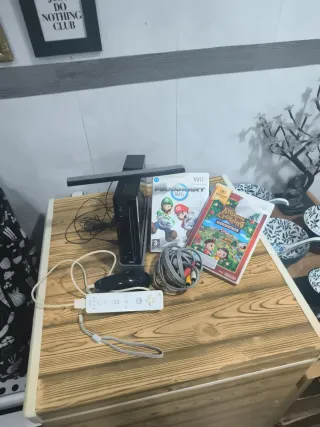 Consola Nintendo Wii Negra + Juegos