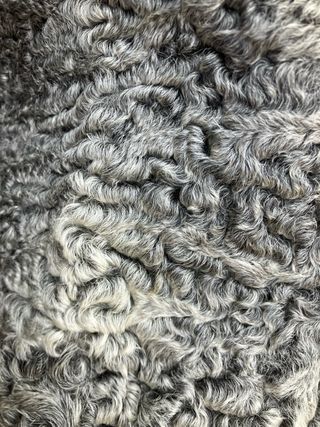 Abrigo de piel auténtica de astracán reversible