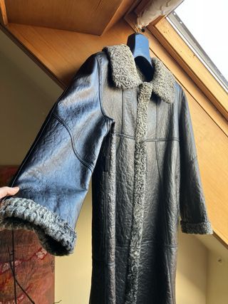 Abrigo de piel auténtica de astracán reversible
