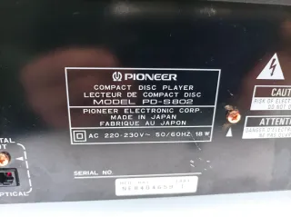 Reproductor CD Pioneer PD-S802 (LEER)