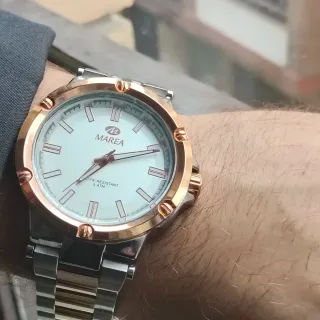 Reloj Marea Hombre Bicolor Dorado y Plateado