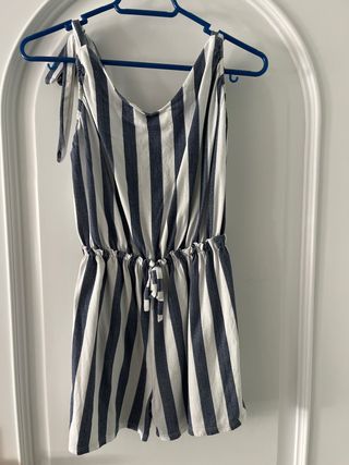 Mono corto rayas azul y blanco