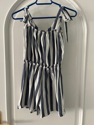 Mono corto rayas azul y blanco