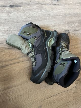 Botas de montaña Salomon hombre negras/verdes