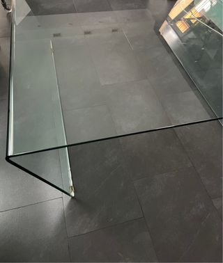 Mesa de centro de cristal