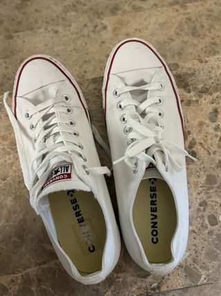 Converse Blancas Planas Hombre