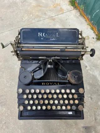 Antigua Máquina de escribir Royal Standard 5 1913